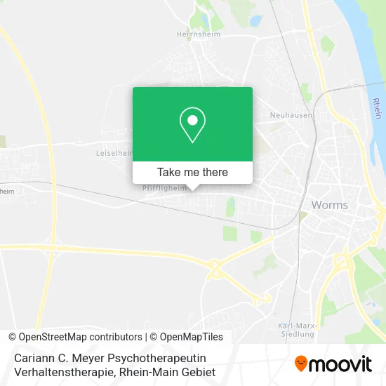 Карта Cariann C. Meyer Psychotherapeutin Verhaltenstherapie