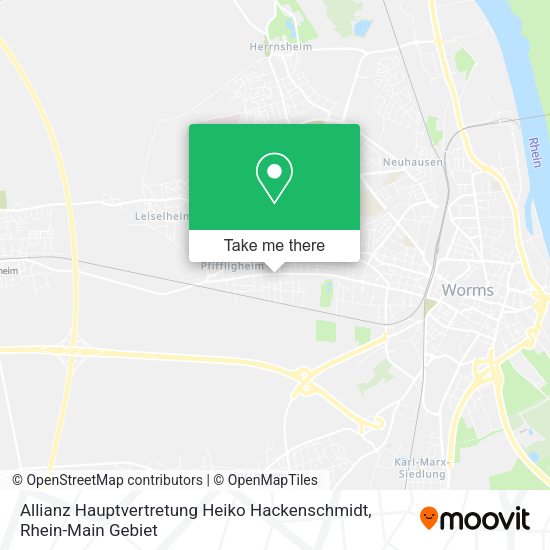 Карта Allianz Hauptvertretung Heiko Hackenschmidt