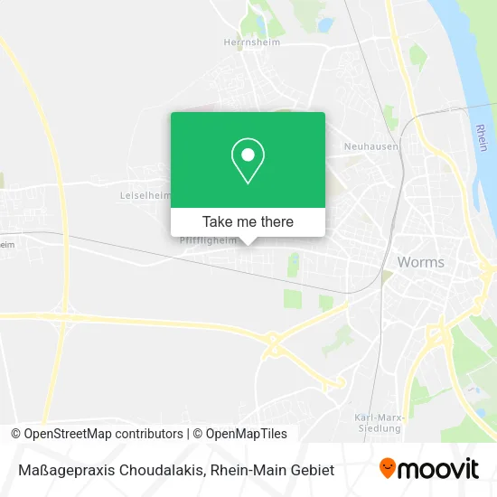Карта Maßagepraxis Choudalakis