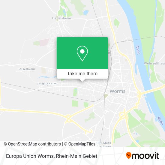 Карта Europa Union Worms