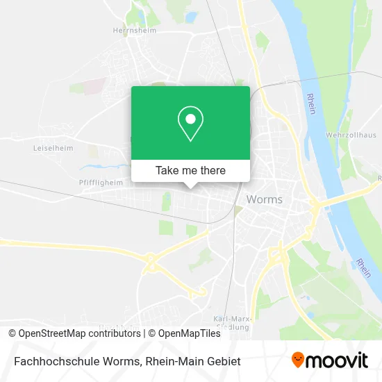 Fachhochschule Worms map