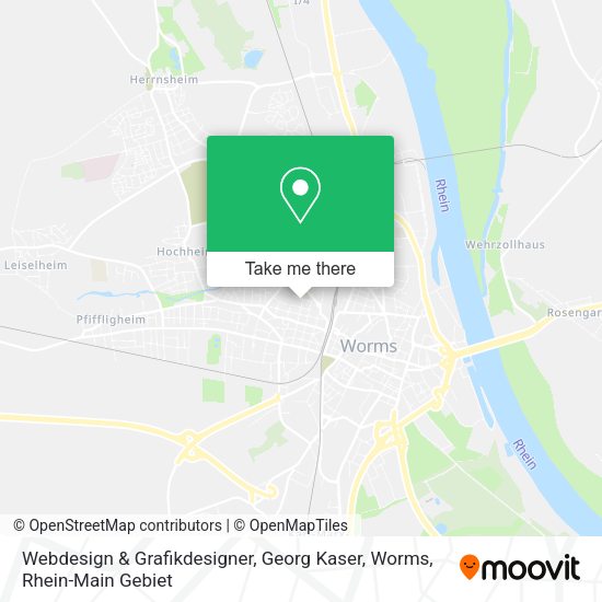 Карта Webdesign & Grafikdesigner, Georg Kaser, Worms