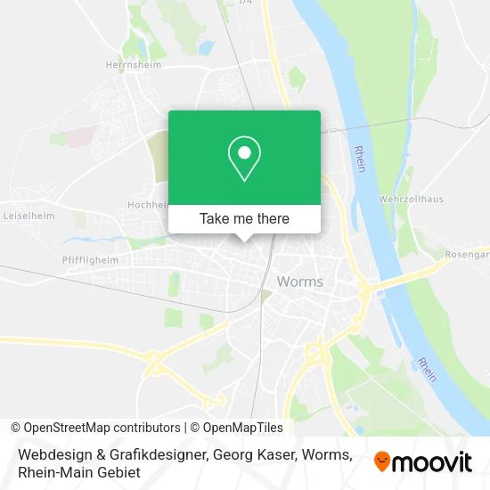 Карта Webdesign & Grafikdesigner, Georg Kaser, Worms