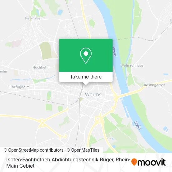 Карта Isotec-Fachbetrieb Abdichtungstechnik Rüger