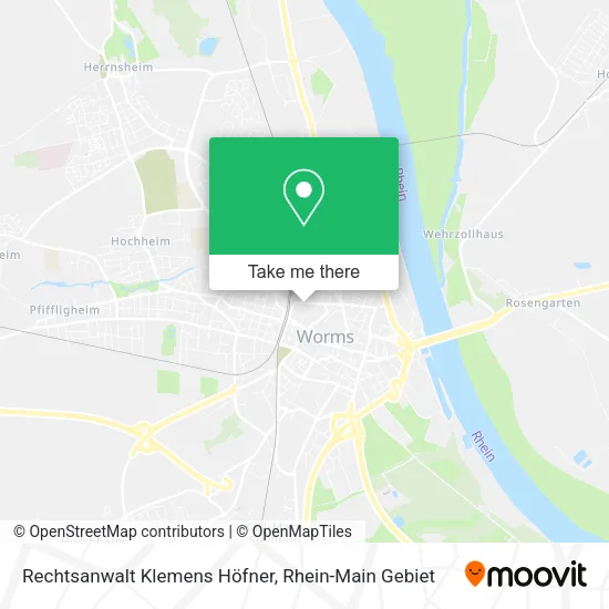 Карта Rechtsanwalt Klemens Höfner