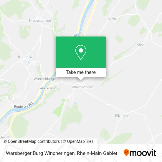 Карта Warsberger Burg Wincheringen