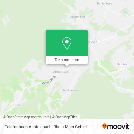 Карта Telefonbuch Achtelsbach