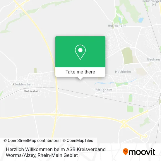 Карта Herzlich Willkommen beim ASB Kreisverband Worms / Alzey