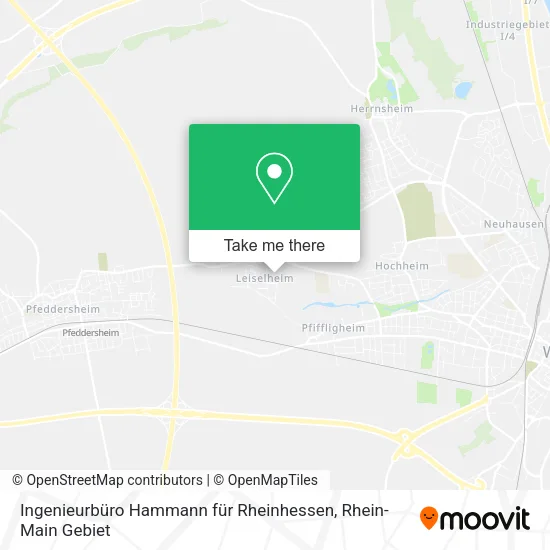 Карта Ingenieurbüro Hammann für Rheinhessen