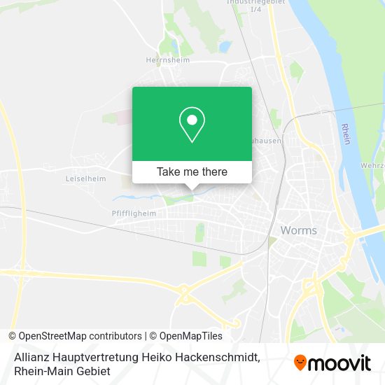Карта Allianz Hauptvertretung Heiko Hackenschmidt