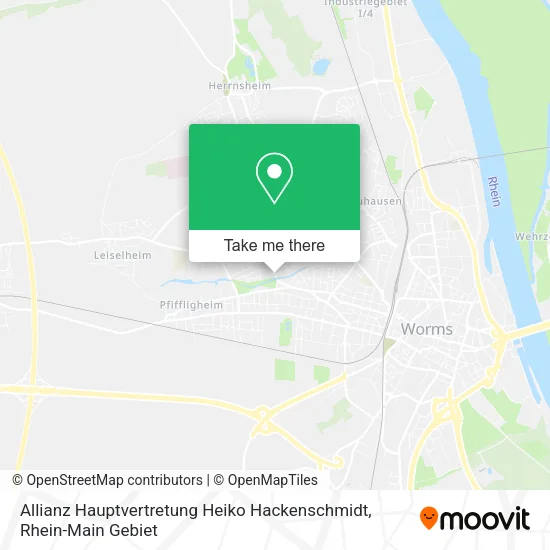 Карта Allianz Hauptvertretung Heiko Hackenschmidt