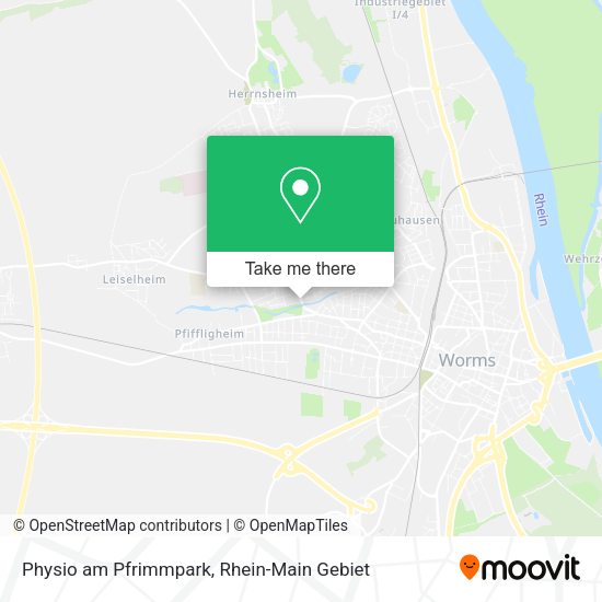 Карта Physio am Pfrimmpark