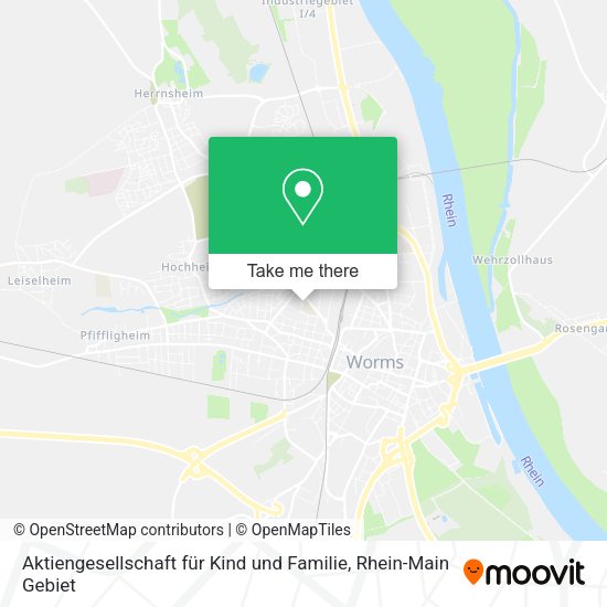 Карта Aktiengesellschaft für Kind und Familie
