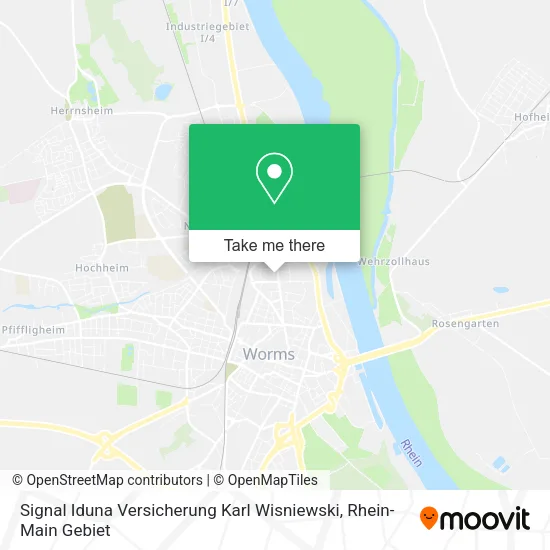 Карта Signal Iduna Versicherung Karl Wisniewski