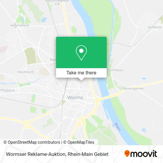 Карта Wormser Reklame-Auktion