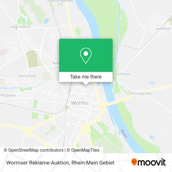 Карта Wormser Reklame-Auktion
