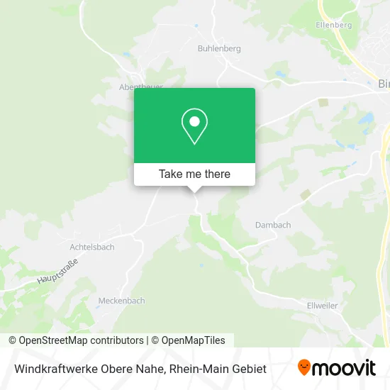 Карта Windkraftwerke Obere Nahe