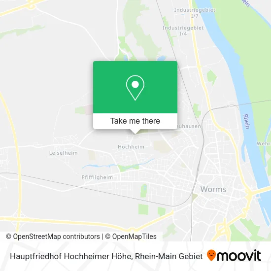 Карта Hauptfriedhof Hochheimer Höhe