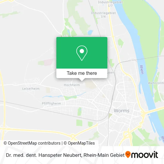 Карта Dr. med. dent. Hanspeter Neubert