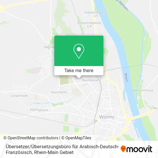 Карта Übersetzer / Übersetzungsbüro für Arabisch-Deutsch-Französisch