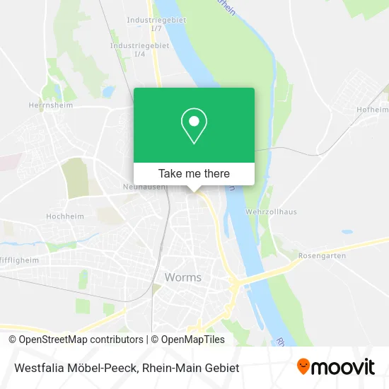 Карта Westfalia Möbel-Peeck
