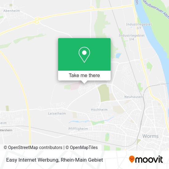 Карта Easy Internet Werbung
