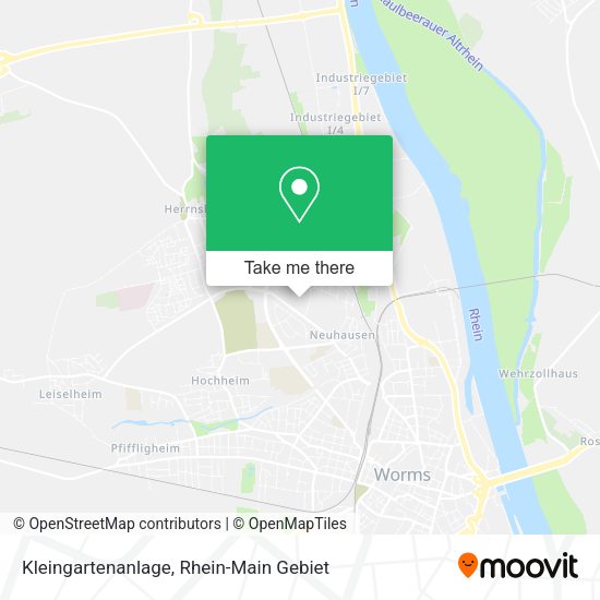 Карта Kleingartenanlage