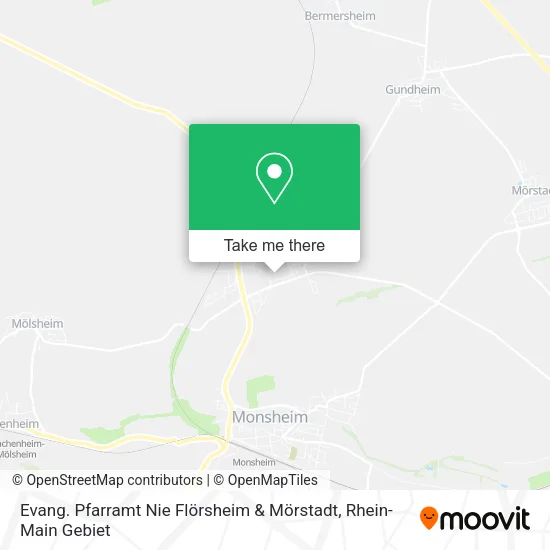 Карта Evang. Pfarramt Nie Flörsheim & Mörstadt