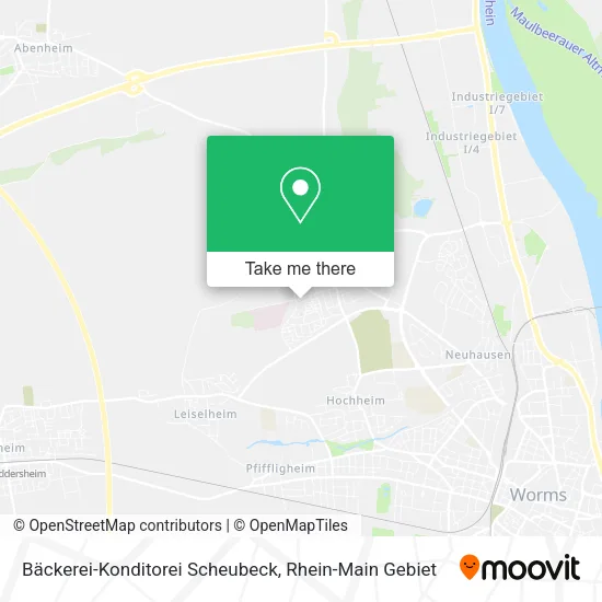 Карта Bäckerei-Konditorei Scheubeck