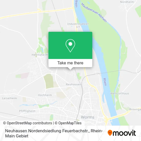 Карта Neuhausen Nordendsiedlung Feuerbachstr.