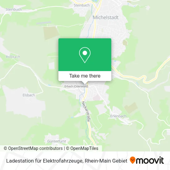 Карта Ladestation für Elektrofahrzeuge