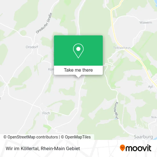 Карта Wir im Köllertal