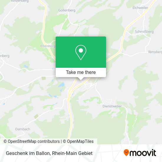 Карта Geschenk im Ballon