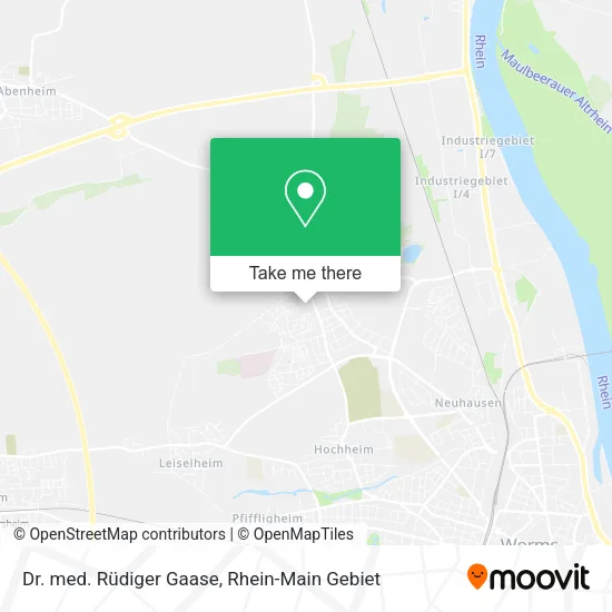 Карта Dr. med. Rüdiger Gaase