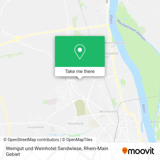 Карта Weingut und Weinhotel Sandwiese