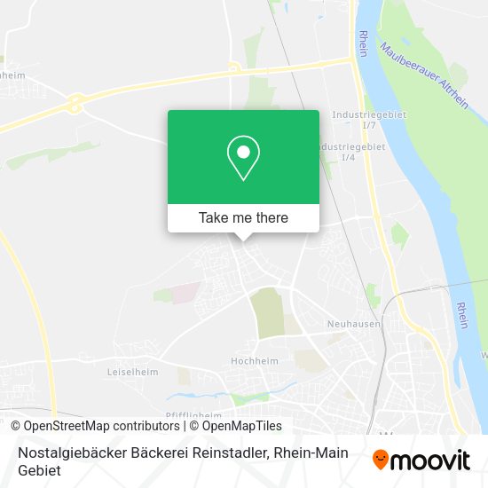Карта Nostalgiebäcker Bäckerei Reinstadler