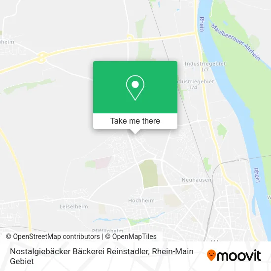 Карта Nostalgiebäcker Bäckerei Reinstadler