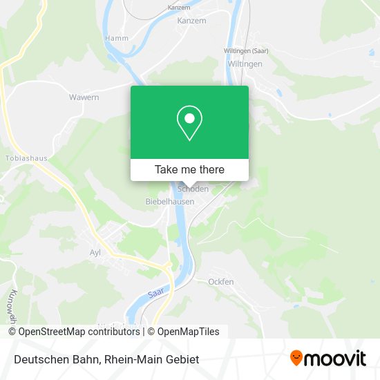 Карта Deutschen Bahn