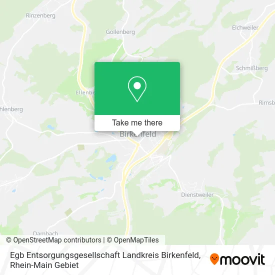 Карта Egb Entsorgungsgesellschaft Landkreis Birkenfeld