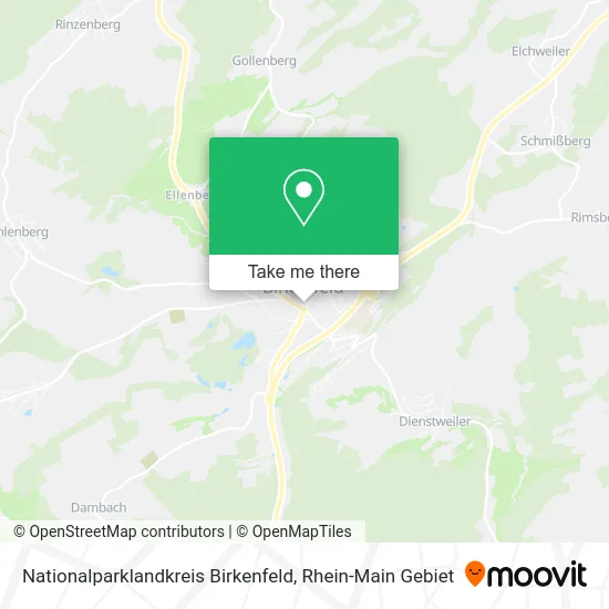 Карта Nationalparklandkreis Birkenfeld