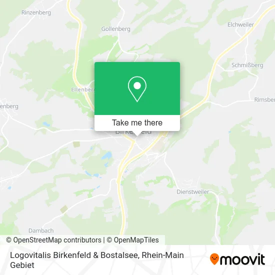 Карта Logovitalis Birkenfeld & Bostalsee