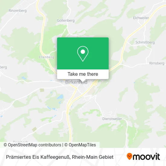 Карта Prämiertes Eis Kaffeegenuß