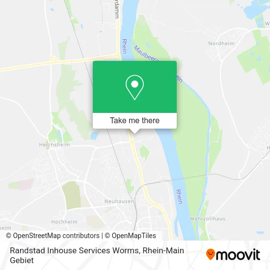 Карта Randstad Inhouse Services Worms