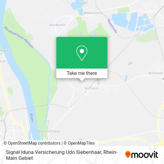 Карта Signal Iduna Versicherung Udo Siebenhaar