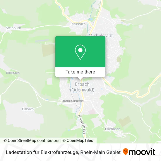 Карта Ladestation für Elektrofahrzeuge