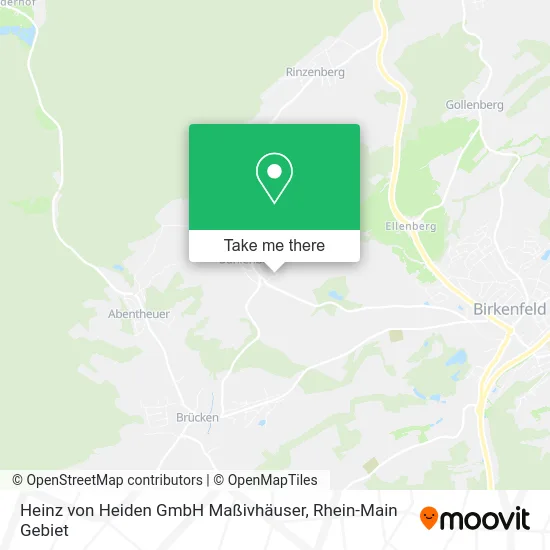 Карта Heinz von Heiden GmbH Maßivhäuser