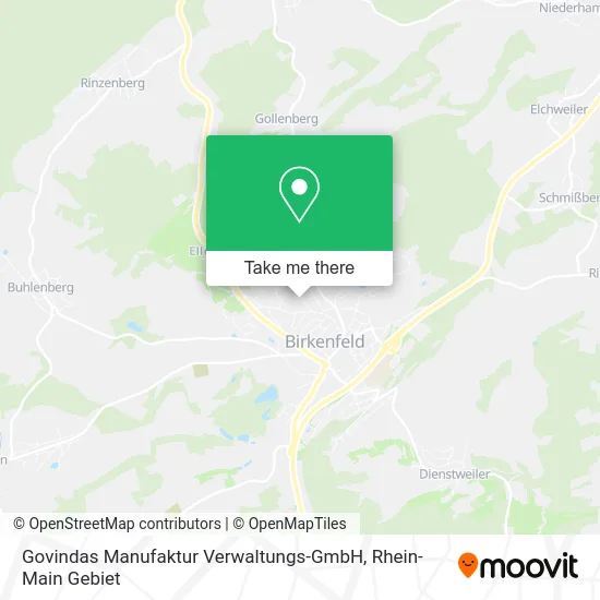 Карта Govindas Manufaktur Verwaltungs-GmbH