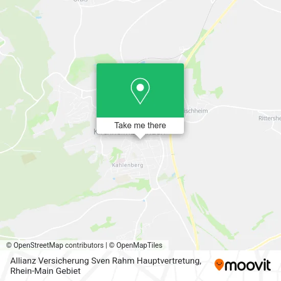 Карта Allianz Versicherung Sven Rahm Hauptvertretung