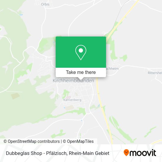 Карта Dubbeglas Shop - Pfälzisch