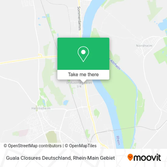 Карта Guala Closures Deutschland